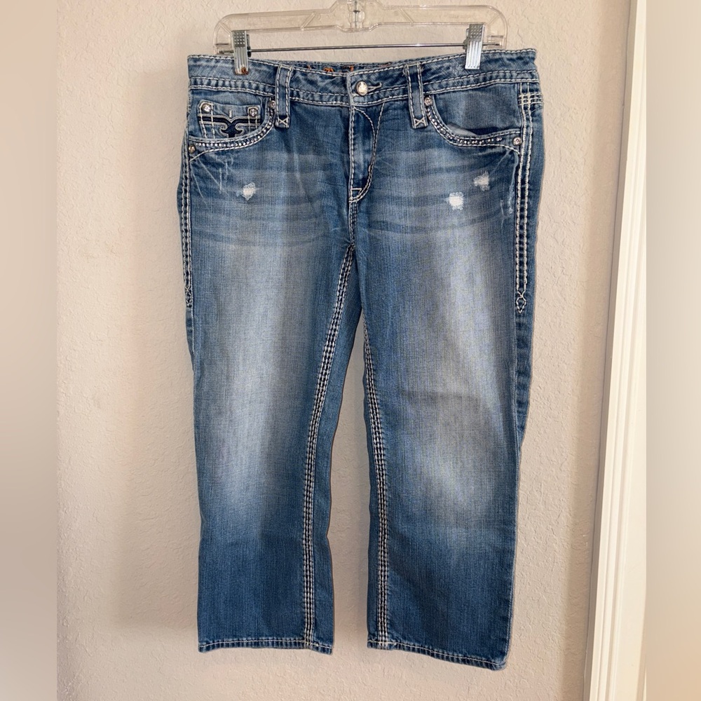 Women’s 32 Rock Revival Kai Capri Jeans